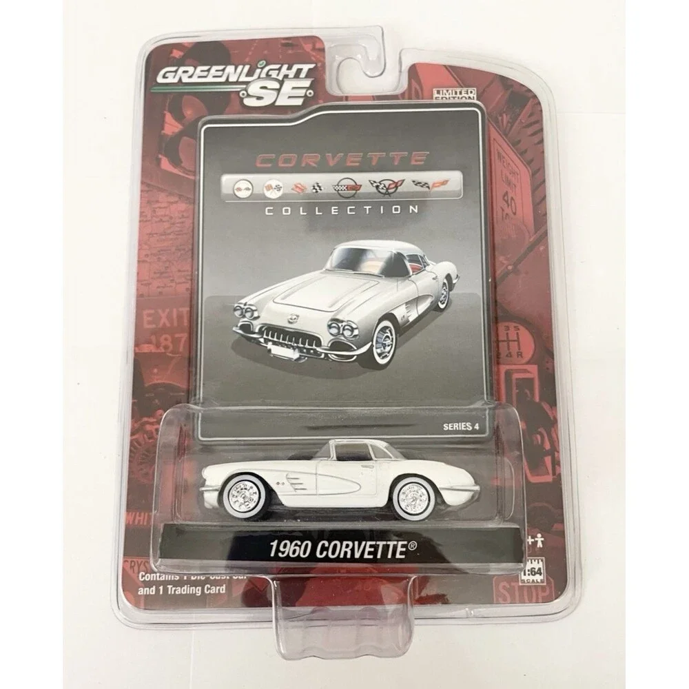 NEW 1960 CORVERTTE Collection White Vintage Die Cast Car 1:64 Greenlight SE